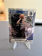 2024-25 Panini Donruss Pj Washington Jr. #195 Silver Disco Prizm Sn #/75 Mavs🔥