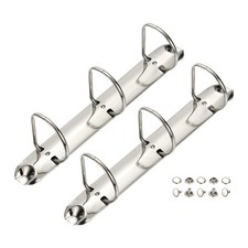 A5 3 Hole Ring Binder Mechanisms, 2 Set 1.5" D Ring Binder Planner, 26mm Silver