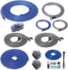 RC4D 4 Gauge Dual Amplifiers Wiring Kit CCA with OFC RCA Cable Car Audio Install