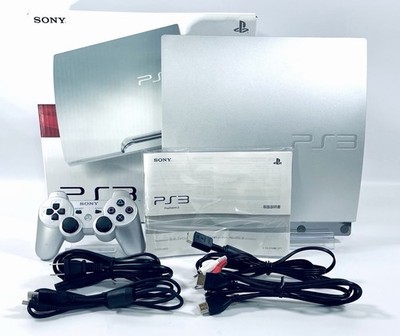  Sony PlayStation 3 PS3 Slim Satin Silver CECH-2500A 160GB Console Complete JP
