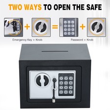 High Security Electronic Secure Digital Steel Safe Money Safety Box Insert coin