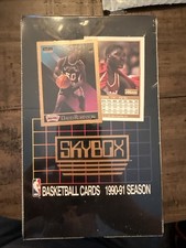1990-91 SkyBox SERIES 1 BASKETBALL BOX - SEALED! 36 PACKS JORDAN? BULLS GEM? 🚀