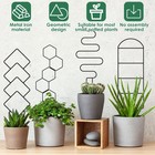 5Pcs Houseplant Trellis Metal Potted Planting Trellis Assorted Style CrXGV