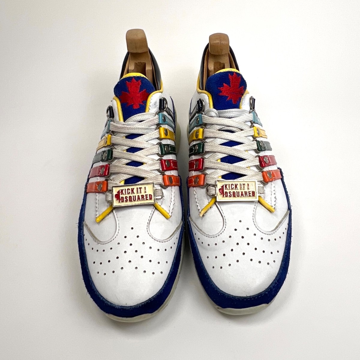 Dsquared 2 shoes White Kick It 1964 Mens Sneakers Size US 8 / Eu