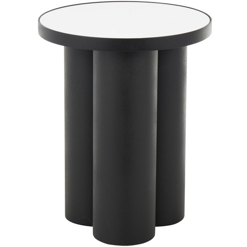 Metal Side End Accent Table End Table with White Marble Tabletop, Side Table ...