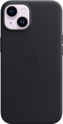 Coque en cuir véritable Apple - iPhone 14 avec MagSafe - Minuit NEUVE !! - Photo 2 sur 8