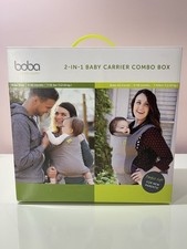 BOBA 4G 2-in-1 BABY CARRIER AND WRAP SLING Combo Box 0-48m 7-45lbs Front Back