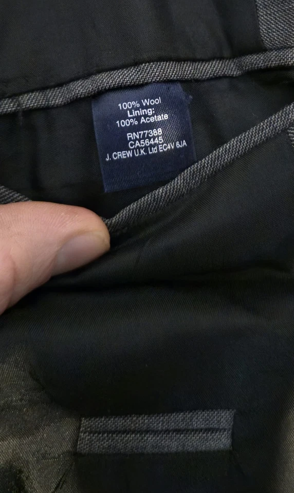 Chaqueta Blazer J Crew Thompson Talla 38R. Hecho con 100% lana.  Foto 4 de 4