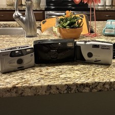 Film Camera Lot Vivitar Xm300 Yashica Expressions with bag and Ultronic