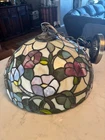 Vintage Tiffany Style Stained Glass Lamp Mosaic Shade