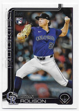2025 Topps Update #US124 Ryan Rolison RC - Colorado Rockies
