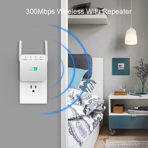 300M 2.4G DUAL WiFi Range Extender Internet Booster Wireless Signal Repeater New - Picture 8 of 16