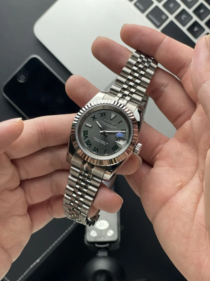 Seiko Datejust Mod - Wimbledon (NH35) - Imagem 2 de 4