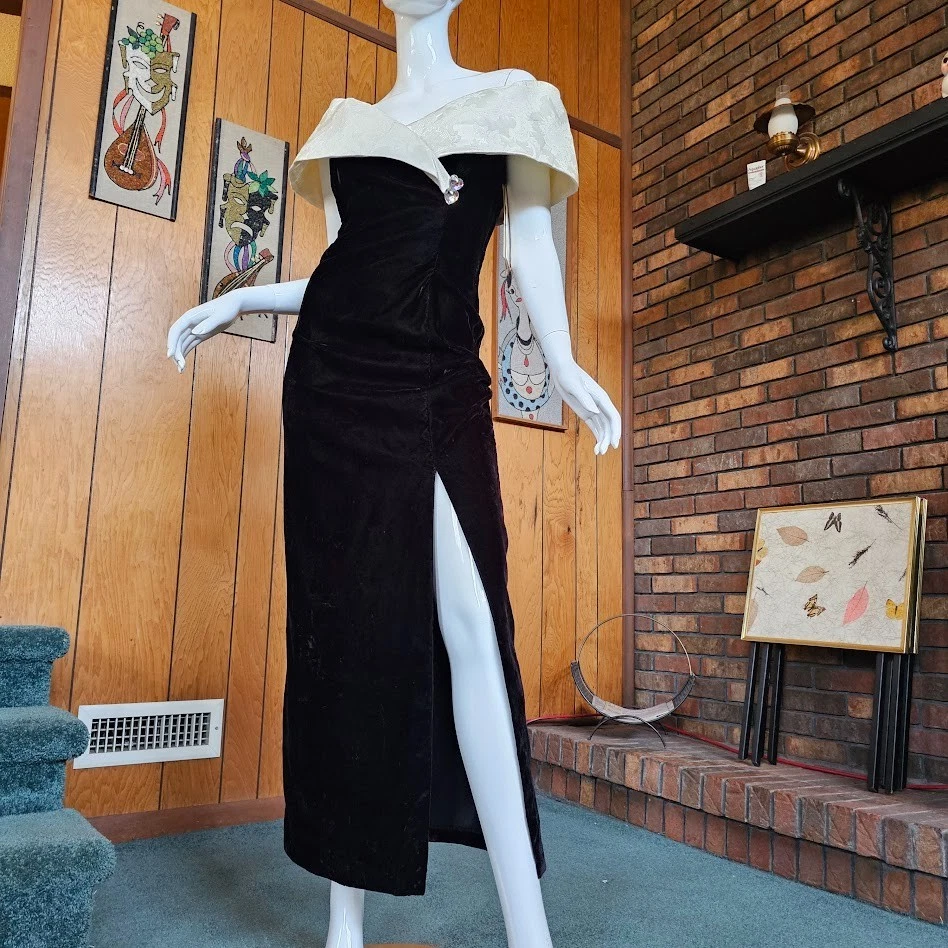 Prom Velvet 1990s Vintage Dresses for Women for sale | eBay
