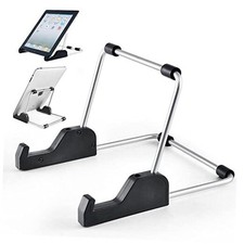 Tablet Stand Adjustable, Aluminum Alloy Non-Slip Tablet Holder for Desk Fit