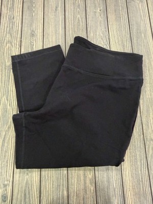 Tek Gear Womens Capri Leggings High Rise 3X Black Drytek Stretch Essentials