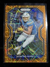 2020 Panini Prizm Prizms Orange Lazer #141 Hunter Henry - FB