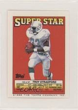 1988 Super Star Sticker Back Cards Troy Stradford Charles Mann Robb Riddick x1r