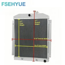 3 Row Aluminum Radiator For 1947-1954 Chevy Truck Pickup 3100 3600 3800 3.5 3.8L