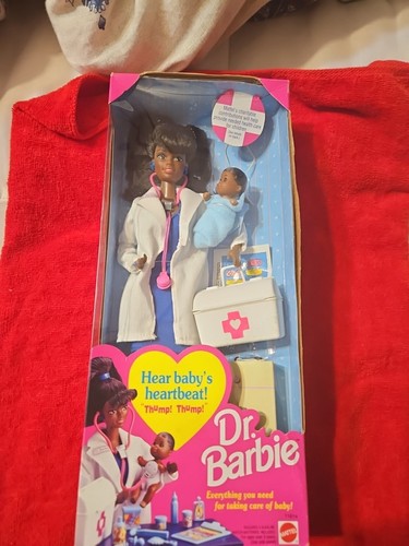 1993 DR BARBIE SHANI African American AA w/ HEARTBEAT SOUND Mattel 11814 NRFBp4 - Picture 2 of 8