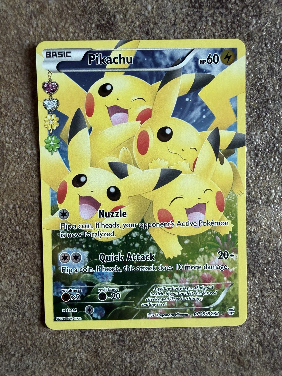 Pikachu 2016 XY: Generations #RC29/RC32 Radiant Collection (Full