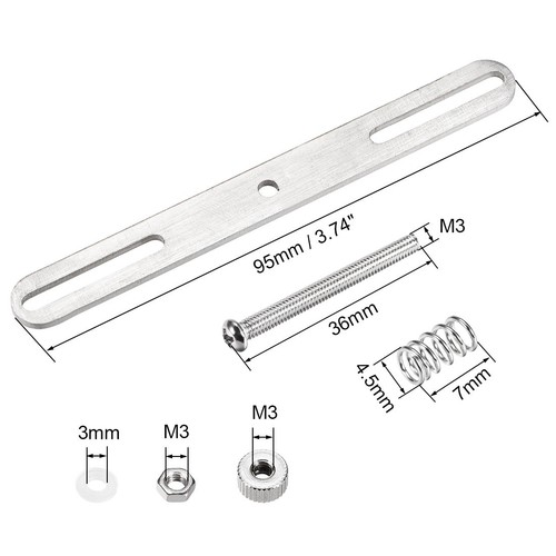 Stainless Steel Water Cooling Buckles with Screws for GPU 1 Set - Afbeelding 2 van 3