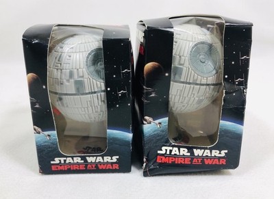 Star Wars Empire At War Desktop Death Star Ball w/ Sounds 2006 PROMO Lot Of 2