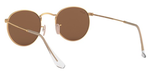 RAY-BAN Round Metal Sunglasses - GOLD WITH PINK MIRROR LENSES RB3447 112/Z2 - Picture 10 of 12