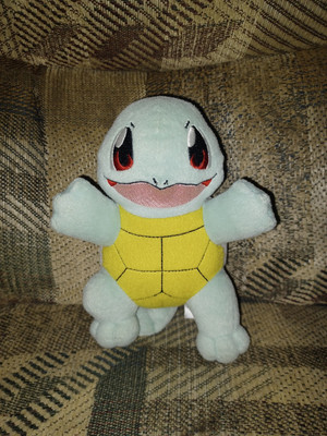 TOMY Pokémon Squirtle Plush 8'' Water Type 2018 Nintendo Game Freak Stuffed...