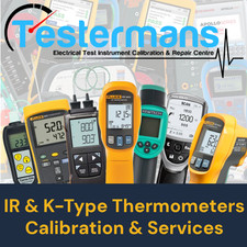 IR & K-Type Thermometer Calibration | Fluke Testo ETI Martindale Kewtech