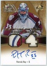 Patrick Roy 2015-16 UD Ultimate Achievements Patch Autograph Card #SMA-PR 10/10