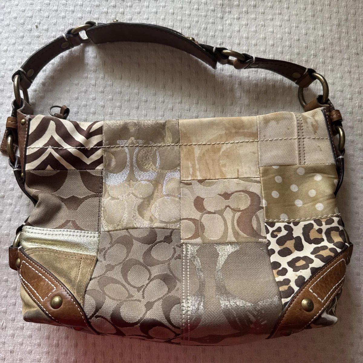 バッグ COACH One Shoulder bag Patchwork Animal Coach Patchwork Animal Print Shoulder Bags for Women for sale | eBay