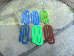 Vintage THE BIG CLIP Lot Giant Jumbo 1980s Office Paper Supply Novelty