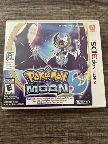 AUTHENTIC Pokemon Moon Complete CIB Tested Nintendo 3DS Canadian Version