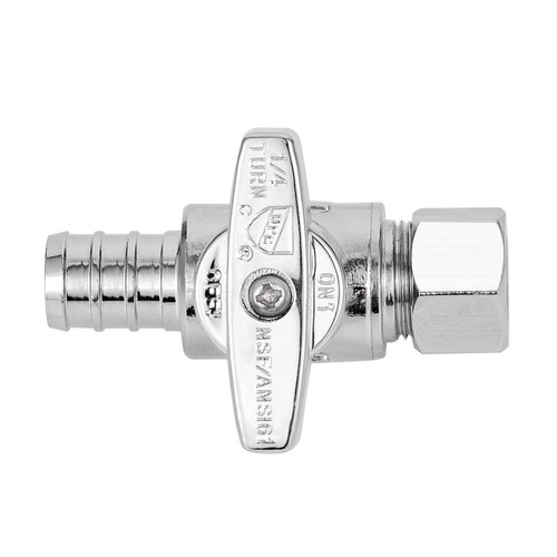 Breezliy 1/2 Pex Valvola di Arresto Dritta Lavello Valvola di Spegnimento WC, Confezione da 2 Giri S... - Foto 6 di 8