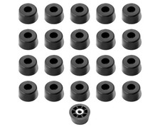 20 MEDIUM TALL ROUND RUBBER FEET .437 H x .875" W RADIO / ELECTRONICS - US MADE