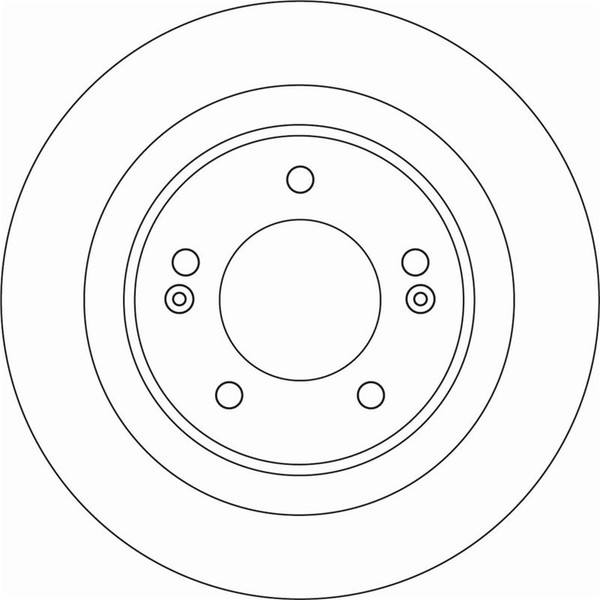 2X TRW Bremsscheiben 284Mm Voll Hinten Passend FÜR Hyundai I30 KIA Cee'd PRO |-image