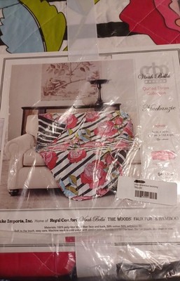 Virah Bella Floral Mackanzie 50x60 Country Quilted Throw Blanket