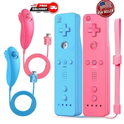 Official Wii Remote Nintendo Motion Plus Inside  Nunchuck Wii U OEM Controller