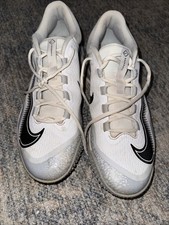 Nike Alpha Huarache Elite 4 Men's Turf Baseball Shoes White Size 11.5 FD2743-100