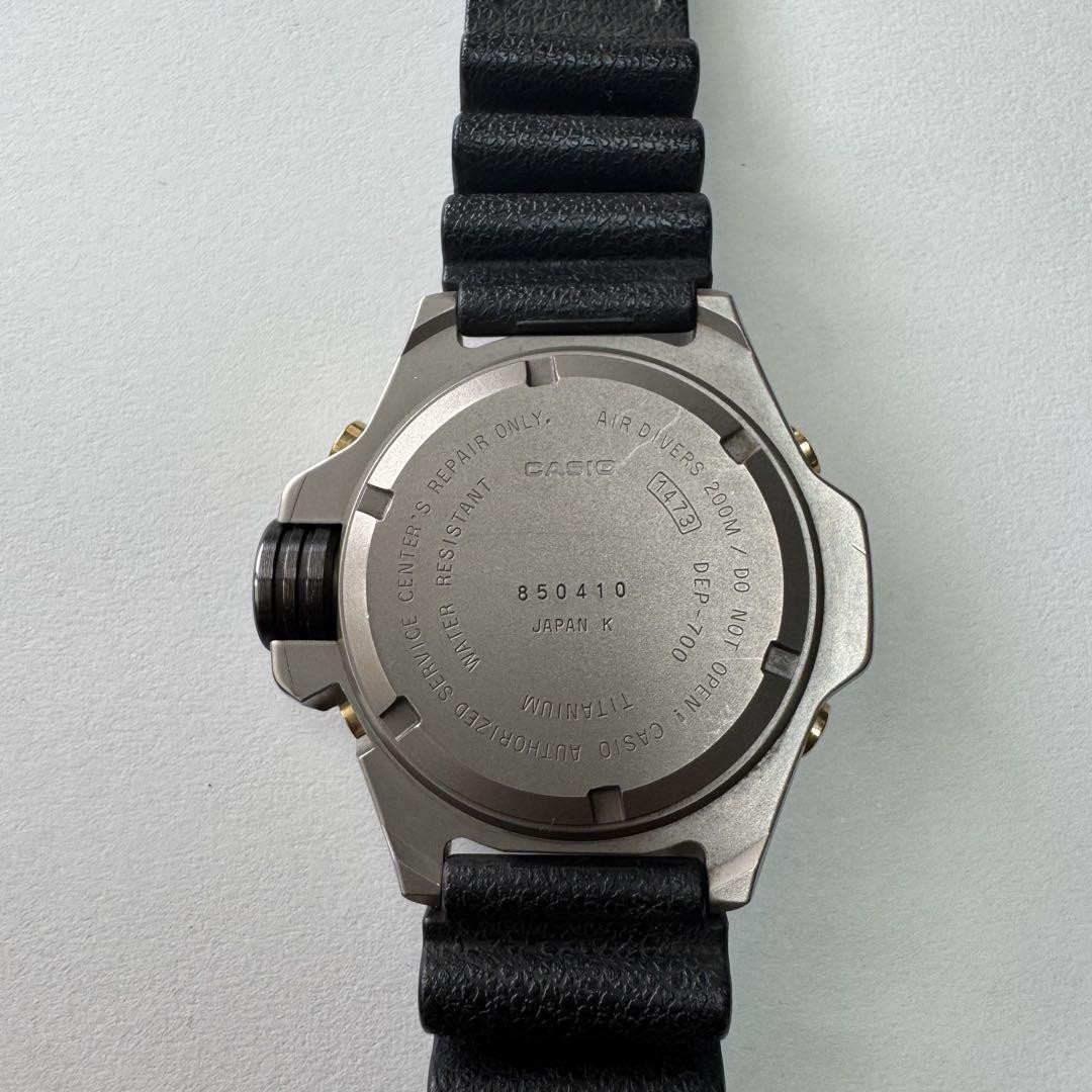 Vintage Casio Digital Watch Dep-700 Titanium Diver Scuba Log Vintage Casio Digital Watch Dep-700 Titanium Diver Scuba Log