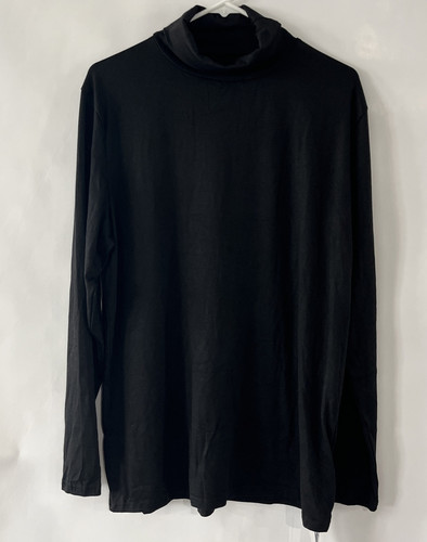 Pullover girocollo uomo Poriff cotone leggero taglia large nero schiena 2 scuola - Foto 1 di 6