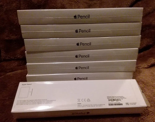 NEW OEM Apple Pencil 1st Gen Lot 6x MK0C2AM/A & 1x 2nd Gen Pencil MU8F2J/A