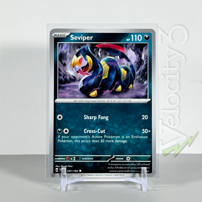 Pokemon TCG Card: SEVIPER 137/193 | Uncommon | Paldea Evolved | NM