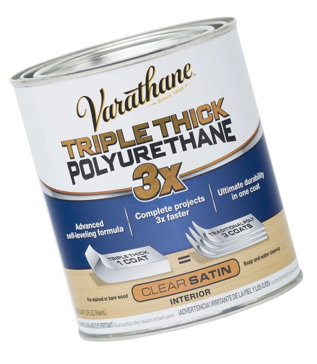 Rust Oleum Varathane 284473 Triple Thick Polyurethane 32 Fl Oz Satin