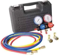 FJC 6760SPC60 A/C Manifold Gauge Set W/ 60" Hoses For 134 A/C New In Case