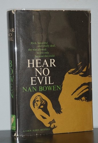 Nan Bowen - Hear No Evil - SIGNED 1st 1st - Cock Robin Mystery - Uncommon - NR - Picture 2 of 7