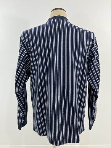 Vintage Eddie Bauer Mens L Shirt Multicolor Henley Striped Tee 90s Grunge Skate - Picture 3 of 4