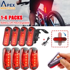 5 LED Bike Taillghts Night Safety Warning Strobe for Cycling Running Walking Dog
