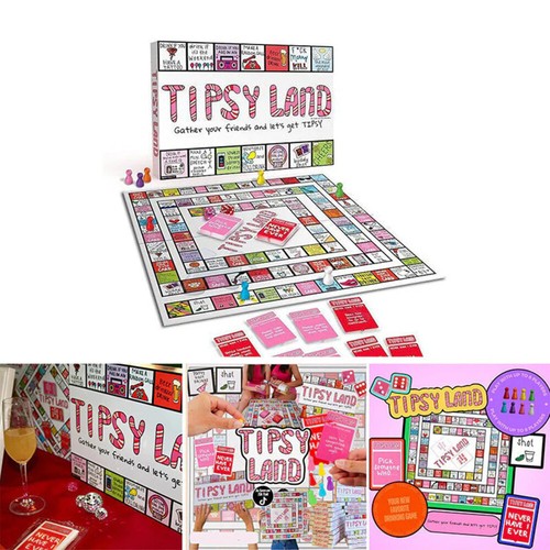 Tipsy Land Drinking Game For Friends In Party Board Games Tasks Challenges Xmas - Picture 8 of 11